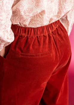 Vakosamettihousut ekopuuvillaa/elastaania