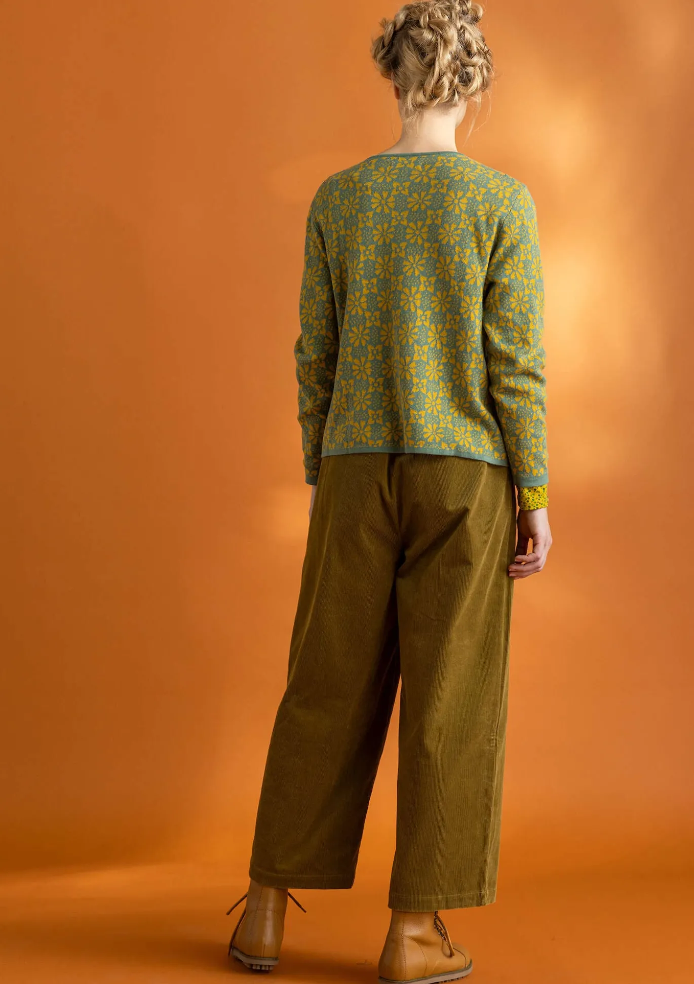 Vakosamettihousut ekopuuvillaa/elastaania