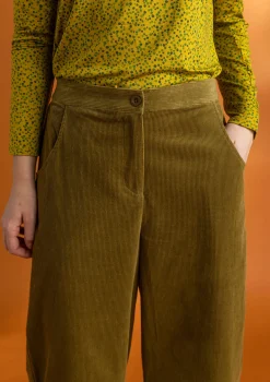 Vakosamettihousut ekopuuvillaa/elastaania