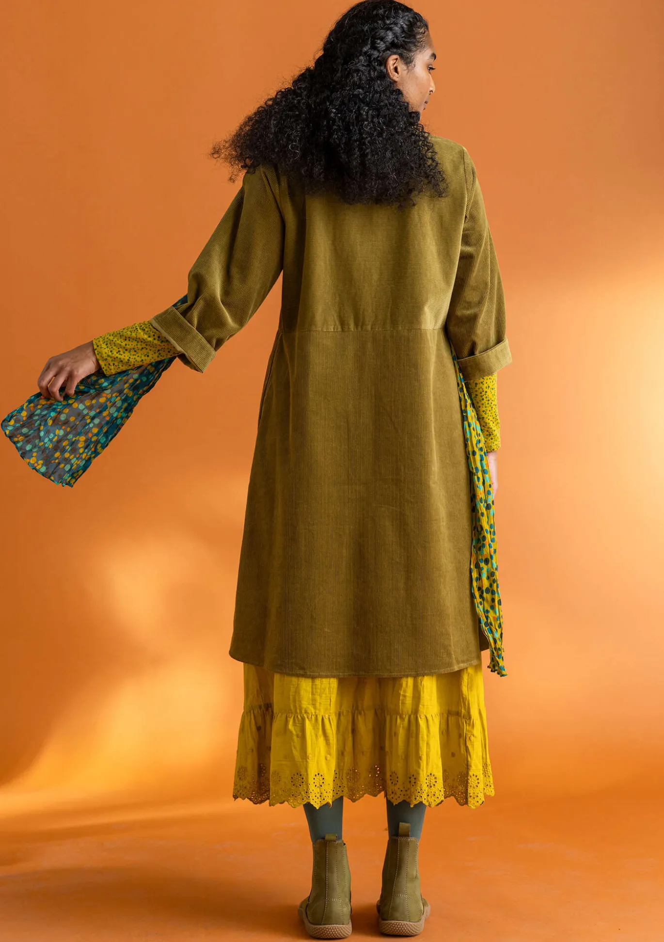 Vakosamettimekko ekopuuvillaa/elastaania.