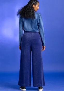 Veluurihousut ekopuuvillaa / kierrätettyä polyesteriä