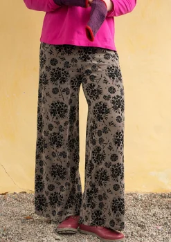 Veluurihousut ”Selma” i ekopuuvillaa / kierrätettyä polyesteriä