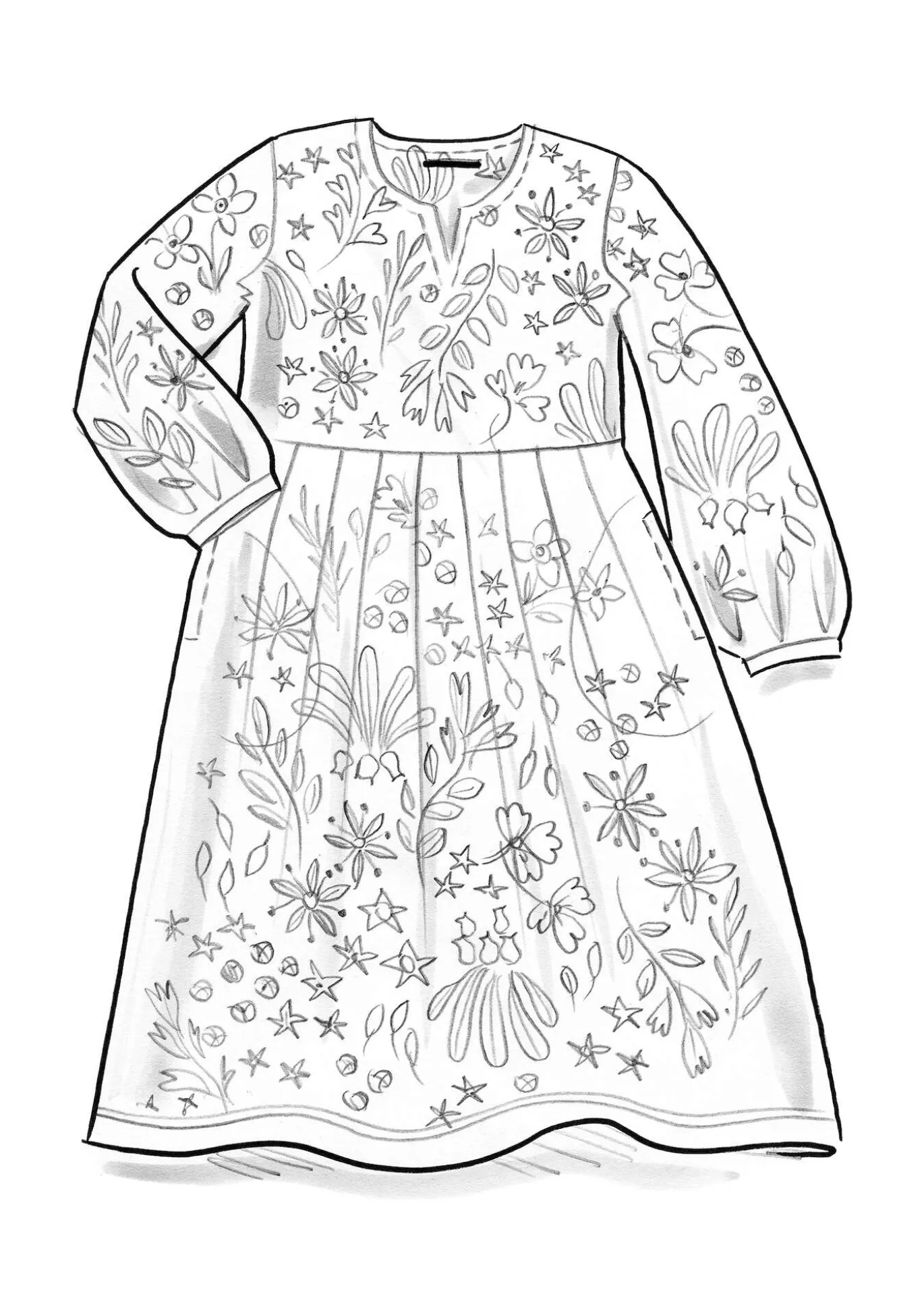 Veluurimekko "Katla" ekopuuvillaa ja kierrätettyä polyesteriä