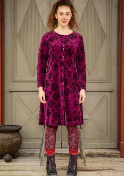 Veluurimekko ”Selma” i ekopuuvillaa / kierrätettyä polyesteriä