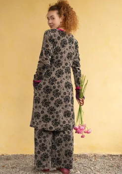 Veluurimekko ”Selma” i ekopuuvillaa / kierrätettyä polyesteriä