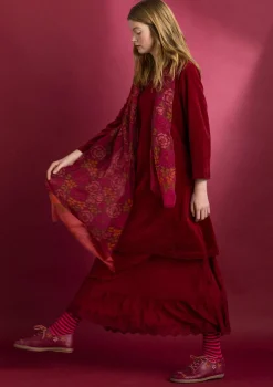 Veluuritunika ekologista puuvillaa / kierrätettyä polyesteriä