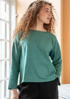 Yksivärinen pusero ekopuuvillaa